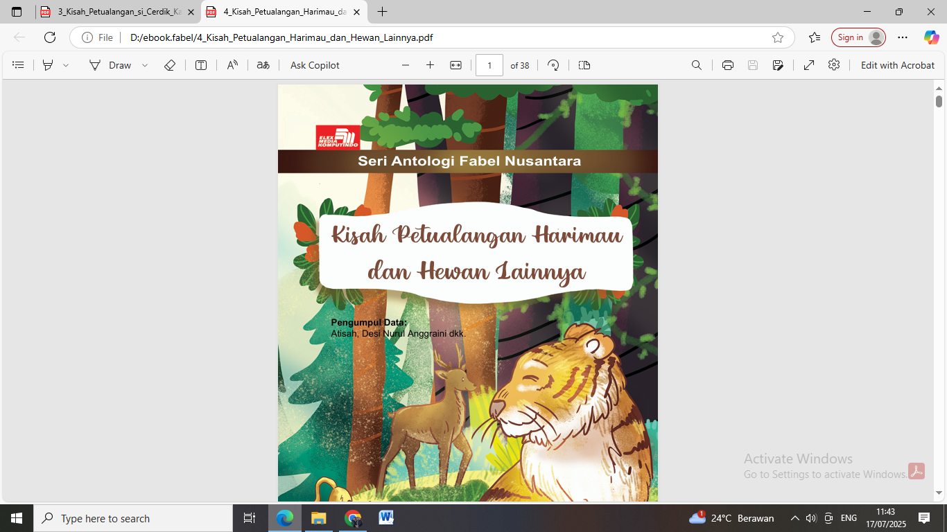 Kisah Petualangan   Harimau dan Hewan Lainnya